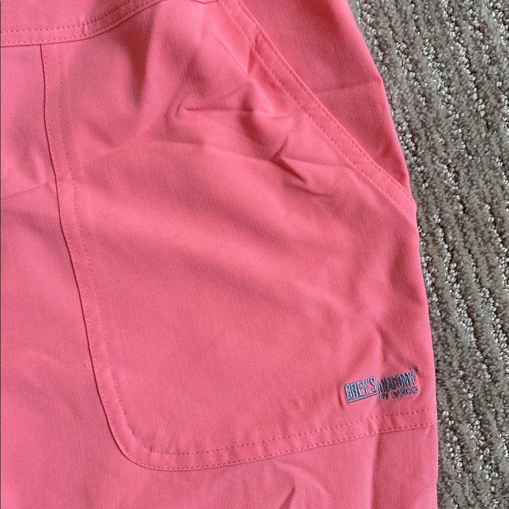 Grey's Anatomy Coral Pink Signature Scrub Pants - Picture 4 of 9